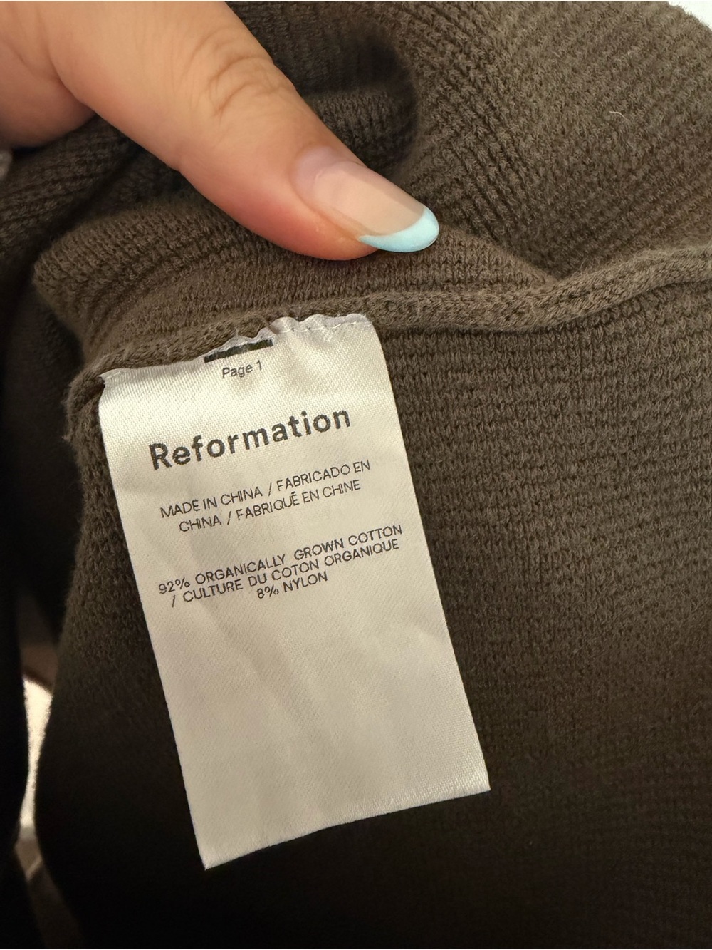 Reformation Ribbed Tank Top - Picture 6 of 6